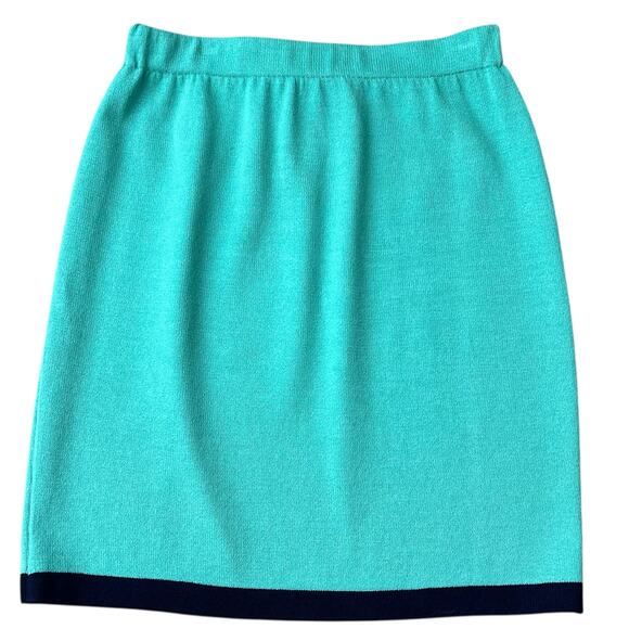 St. John Collection Banded Knit Skirt Sz 10 - Picture 2 of 4